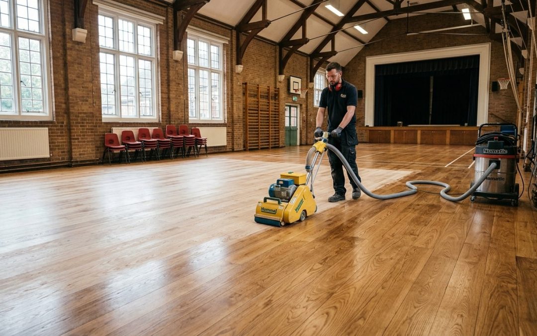 School Wood Floor Restoration in Upminster RM14